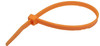 100 Pc. 7.5" 50 lb. Neon Orange Standard  Cable Tie  7066N4-C