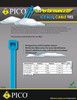 100 Pc. 7.6" 50 lb. Ice Blue -40°C Low Temperature Cable Tie  7395-36