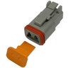 20-14 AWG 2-Way Deutsch "DT" Receptacle & Wedgelock  7991-11