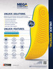 Dual Layered Anti-Fatigue Mat Insole - Unisex   PAM12-M10/W12