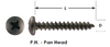 #8 x 1" Pan Head Steel Trim Screw 100 Pc.   229-972