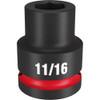 3/4" Drive x 11/16" Shallow Impact Socket - 6 Point  49-66-6302