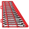 15Pc. SAE Flex Head Chrome Combination Wrench Set  48-22-9413