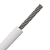3/32" x 1/8" @ 7x7 White PVC Coated Stainless Steel Wire Rope   2811 0008