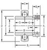 2-3/16" Spherical Ball Bearing Insert w/Eccentric Locking Collar   SM1203KB