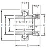 3-15/16" Spherical Ball Bearing Insert w/Eccentric Locking Collar   SM1315W-BR