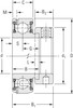 35mm Spherical Ball Bearing Insert w/Eccentric Locking Collar   GRAE35RRB