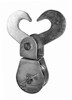 Stamped Steel Double Hook Swivel Eye Pulley Block 2"  55855