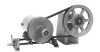28mm Shaft Lovejoy® Hexadrive® Model 22905 Spring Loaded Driver Pulley   22905-28MM-PULLEY