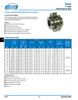 4-3/8" Shaft Lovejoy® Series F-4 Flex Flanged Gear Coupling Half   F-4-HUB-4-3/8-1"X1/2KW