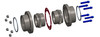FX-7 Series Lovejoy® Exposed Bolt Flanged Gear Coupling HercuFlex® Sleeve w/ Seal   FX-7E-SLEEVE-W/SEAL
