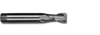 1/8" TiN Coated Cobalt 2 Flute Long Threaded Shank End Mill   MC38008T