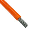 3/32" x 3/16" @ 7x7 Orange PVC Coated Galvanized Wire Rope   2717 0012