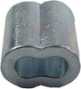 1/4" Zinc Plated Wire Rope Swage Loop Back Sleeve   2954 0016