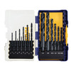 18 Pc. Black Oxide Metal Index Drill Bit Set   314018