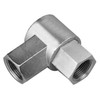 1/2 x 1/2" Steel Female NPT - Female NPT Live Swivel 90° Elbow  0898X-08-08
