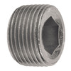 3/4" Steel Male NPT Recessed Hex Plug   1600H-12