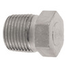 3/4" Stainless Steel Male NPT Hex Head Plug  1600SS-12