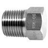 1/2" Stainless Steel Male NPT Hex Head Water Blast Plug  1600SS-15K-08