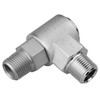 3/4 x 3/4" Steel Male NPT - Male NPT Live Swivel 90° Elbow  1696X-12-12