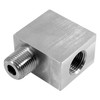 1/4 x 1/4" Stainless Steel Male NPT - Female NPT Water Blast 90° Elbow  1698SS-15K-04-04