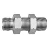 3/8 x 1/4" Steel Male BSPP - Male BSPP Bulkhead Union   36036BH-06-04
