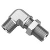 1/4 x 1/4" Steel Male BSPP - Male BSPP Bulkhead 90° Elbow   36936BH-04-04