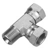 1/8 x 1/8 x 1/8" Steel Male BSPP - Female BSPP - Female BSPP Tee   36T2626-02-02