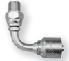 1/4 x 3/8" Pulsar 4200 Series Hose Crimp - Male NPT Live Swivel 90° Elbow  4296X-06-04