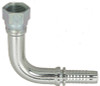 3/8 x 1/2" Pulsar 5000 Series Hose Barb - Female 37° JIC Swivel 90° Long Drop Elbow  5095L-08-06