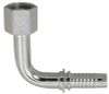3/8 x 13/16"-16 Pulsar 5000 Series Hose Barb - Female ORFS Swivel 90° Long Drop Elbow  50983L-08-06