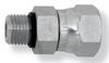 9/16"-18 x 11/16"-16 Steel Male ORB - Female ORFS  83011-06-06