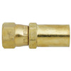 3/16 x 1/4" Pulsar Brass 9000 Series Hose Crimp - Female 37° JIC Swivel  9005SB-04-03