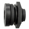3" Polypropylene Bulkhead Coupling w/ EPDM Seal  G0808PBH-300-300