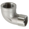 3/8" Stainless Steel 316 Female NPT - Male NPT 90° Street Elbow  G1698SS-038-038