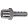 1/2 x 1/4" Stainless Steel 316 Hose Barb - Male NPT  G21SS-025-050