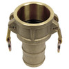 1-1/2" Brass Type C Female Camlock - Hose Barb  G65BRC-150