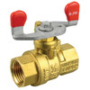 1" Brass Female NPT - Female NPT Natural Gas Ball Valve w/ Wing Handle  V302W-100