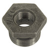 1 x 3/8" Sch. 40 Black Iron Male NPT - Female NPT Reducing Hex Bushing   G0816M-100-038