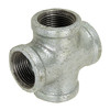 1/4" Sch. 40 Galvanized Iron Female NPT Cross   G08X88G-025-025