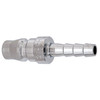 1/2 x 1/2" Stainless Steel Japanese Pneumatic Nipple - Hose Barb   400PH-SS