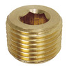 3/4" Brass Male NPT Countersunk Hex Plug   G1600HB-12