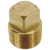 1/4" Brass Male NPT Square Head Plug   G1600SB-04