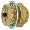 1/4" Brass Female NPT Bulkhead Coupling   G0808BBHS-04-04