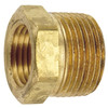 1/2 x 3/8" Brass Male NPT - Female NPT Reducing Hex Bushing   G0816B-08-06