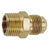1/4 x 3/8" Brass Male NPT - Male 45° SAE Flare Connector   G1416-04-06