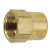 1/8 x 3/16" Brass Female NPT - Female 45° SAE Inverted Flare Coupler   G0208-02-03