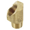 3/8 x 1/2" Brass Male NPT - Female 45° SAE Inverted Flare 45° Elbow   G0246-06-08