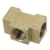3/8" Brass Female 45° SAE Inverted Flare Tee   G02T00-06-06