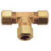1/4" Brass Compression Tee   G60T00-04-04